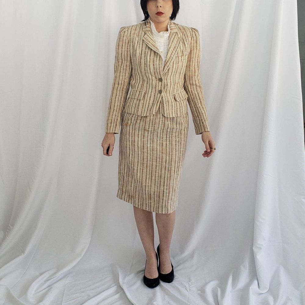 80s Striped‎ Skirt Set